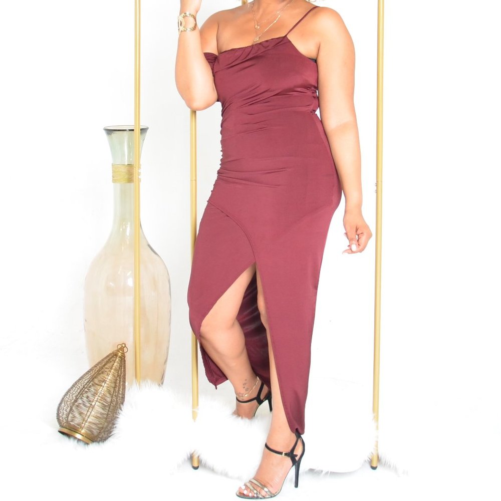 Off Shoulder Slip Dress